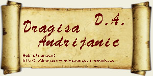Dragiša Andrijanić vizit kartica